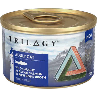 Trilogy Adult Salmon In Bone Broth 85G 24Pk (Om24) Trilogy