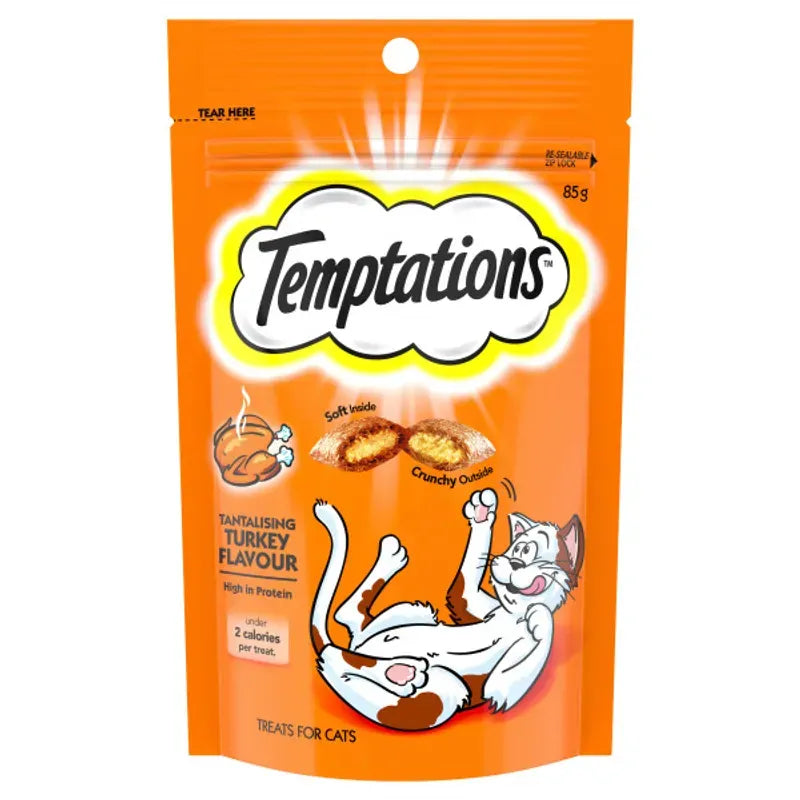 Temptations Snacks Tantalising Turkey 85G 6Pk (Om6)
