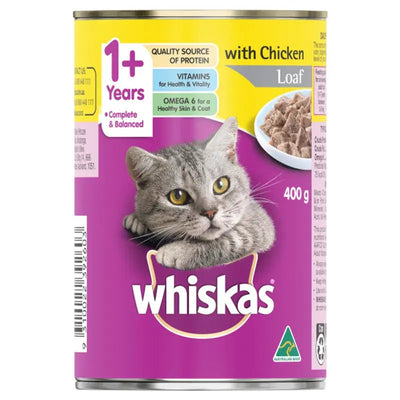 Whiskas Wet Loaf Chicken 400G 24Pk (Om24) Whiskas