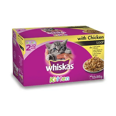Whiskas Kitten Chicken With Gravy Mvms 85G 1X12Pk