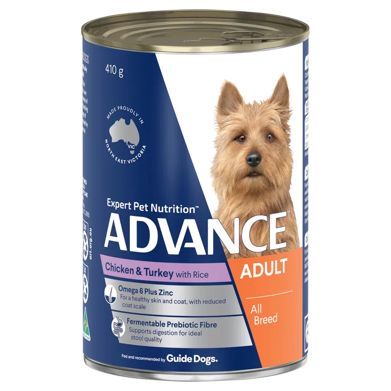 Advance Dog All Brd Chkn Turk Rice 410G 12Pk (Om12)