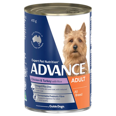 Advance Dog All Brd Chkn Turk Rice 410G 12Pk (Om12)