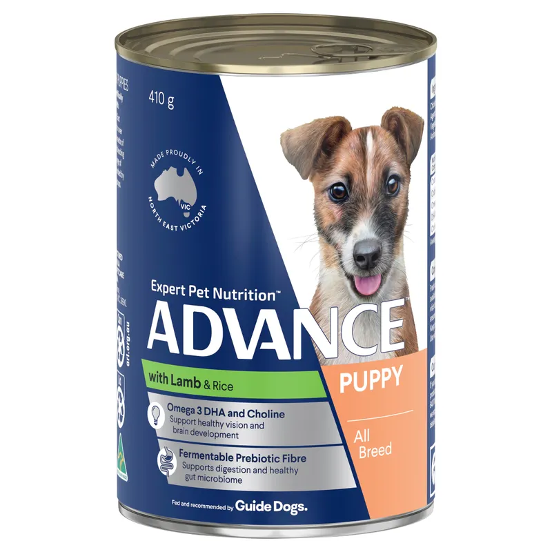 Advance Dog Wet Puppy Plus Lamb 410G 12Pk (Om12) Advance