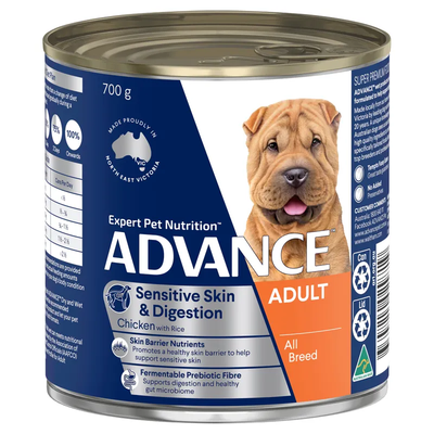 Advance Dog Wet All Brd Adult Sens 700G 12Pk(Om12) Advance