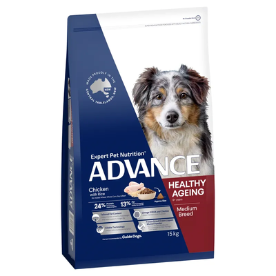 Advance Dog Med Brd Hlthy Ageing Chkn Rice 15Kg Advance