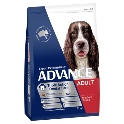 Advance Dog Dry Adult Dog All Breed Dental 13Kg Advance