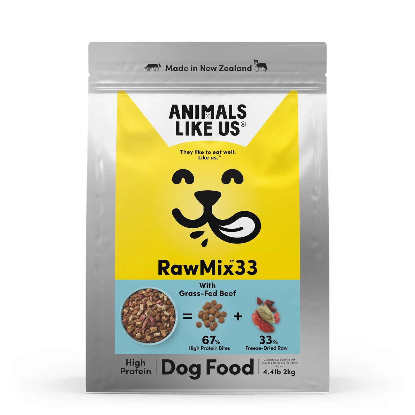 Animals Like Us Dog Rawmix33 With Grass-Fed Beef 2Kg