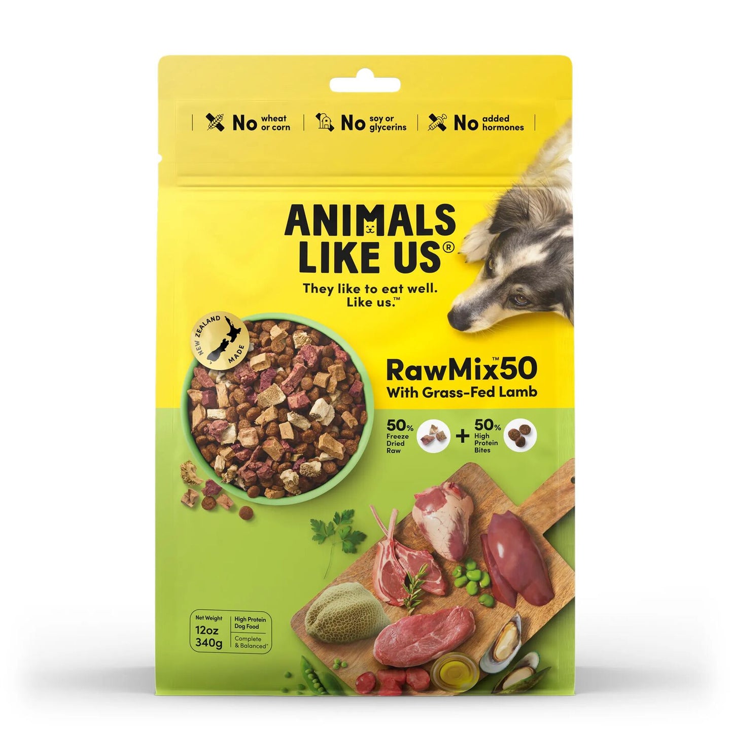 Animals Like Us Dog Rawmix50 Grass-Fed Lamb 340G