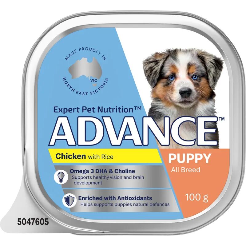 Advance Dog Puppy Chicken With Rice 100G 12Pack