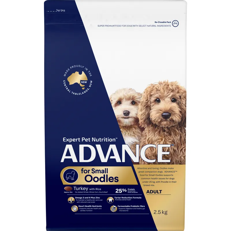 Advance Dog Small Oodles Turkey With Rice 2.5Kg