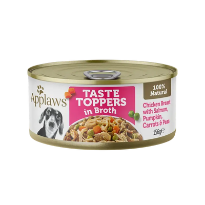 Applaws Dog Taste Toppers Chkn Sal Veg Broth 156G 16Pk(Om16)