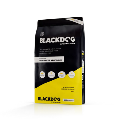 Black Dog Adult Chicken Rice & Vegetables 9Kg Black Dog