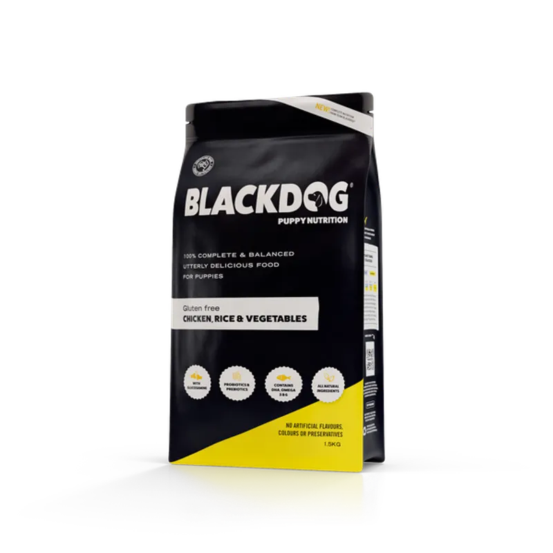Black Dog Puppy Chicken & Rice 1.5Kg