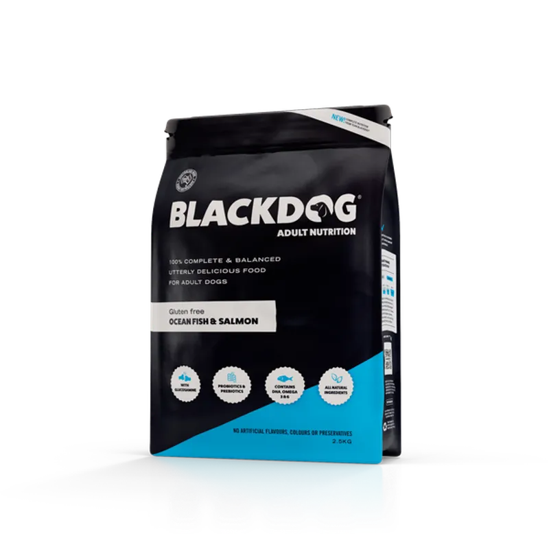 Black Dog Adult Salmon Ocean Fish Rice & Vegetables 2.5Kg