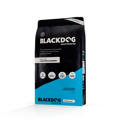Black Dog Adult Salmon Ocean Fish Rice & Vegetables 9Kg