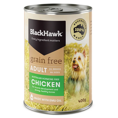 Black Hawk Grain Free Chicken 400G 12Pk (Om12)