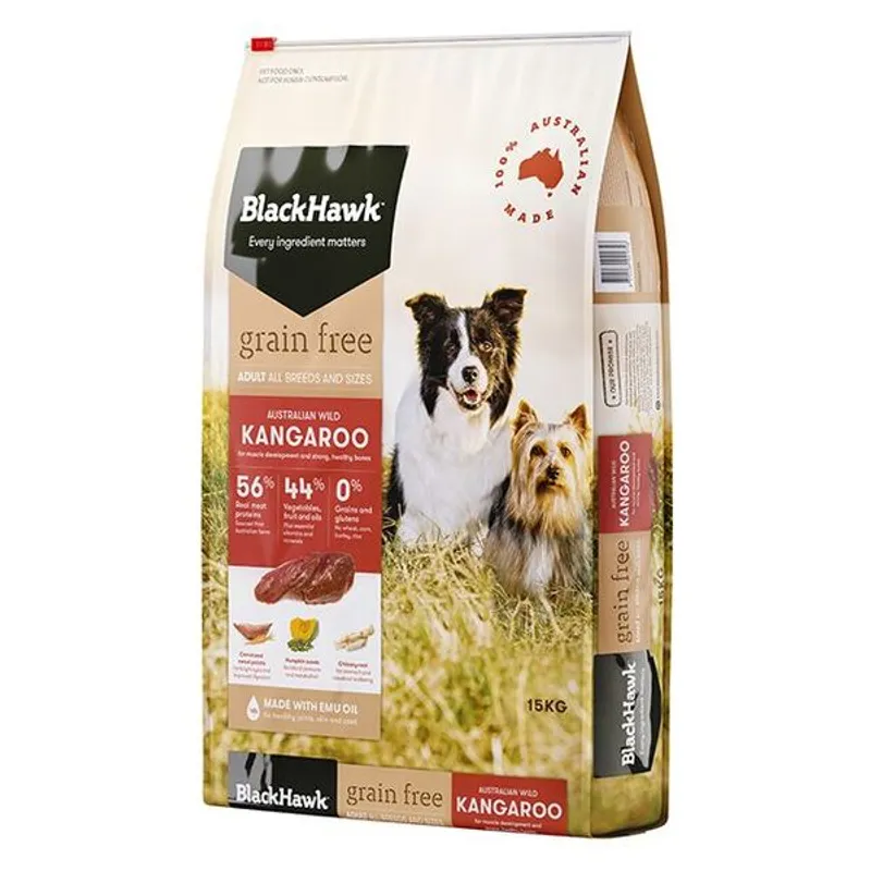 Black Hawk Grain Free Kangaroo 15Kg (36)