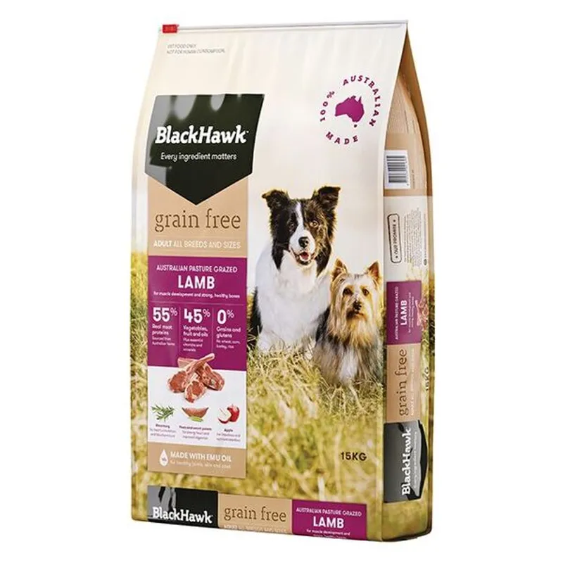 Black Hawk Grain Free Lamb 15Kg (36)