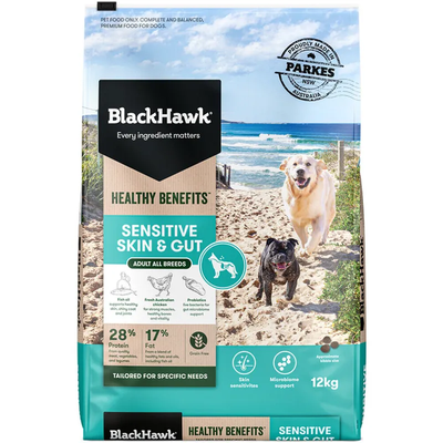 Black Hawk Healthy Benefits Skin & Gut 12Kg