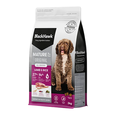 Black Hawk Mature Lamb & Rice 3Kg Black Hawk