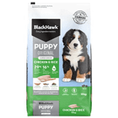 Black Hawk Puppy Large Breed Chicken & Rice 20Kg Black Hawk