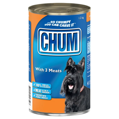 Chum Wet With Three Kinds Of Meat 1.2Kg 12Pk(Om12) Chum
