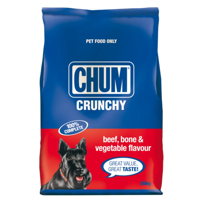 Chum Crunchy Dry Beef Bone And Vegetable 20Kg Chum