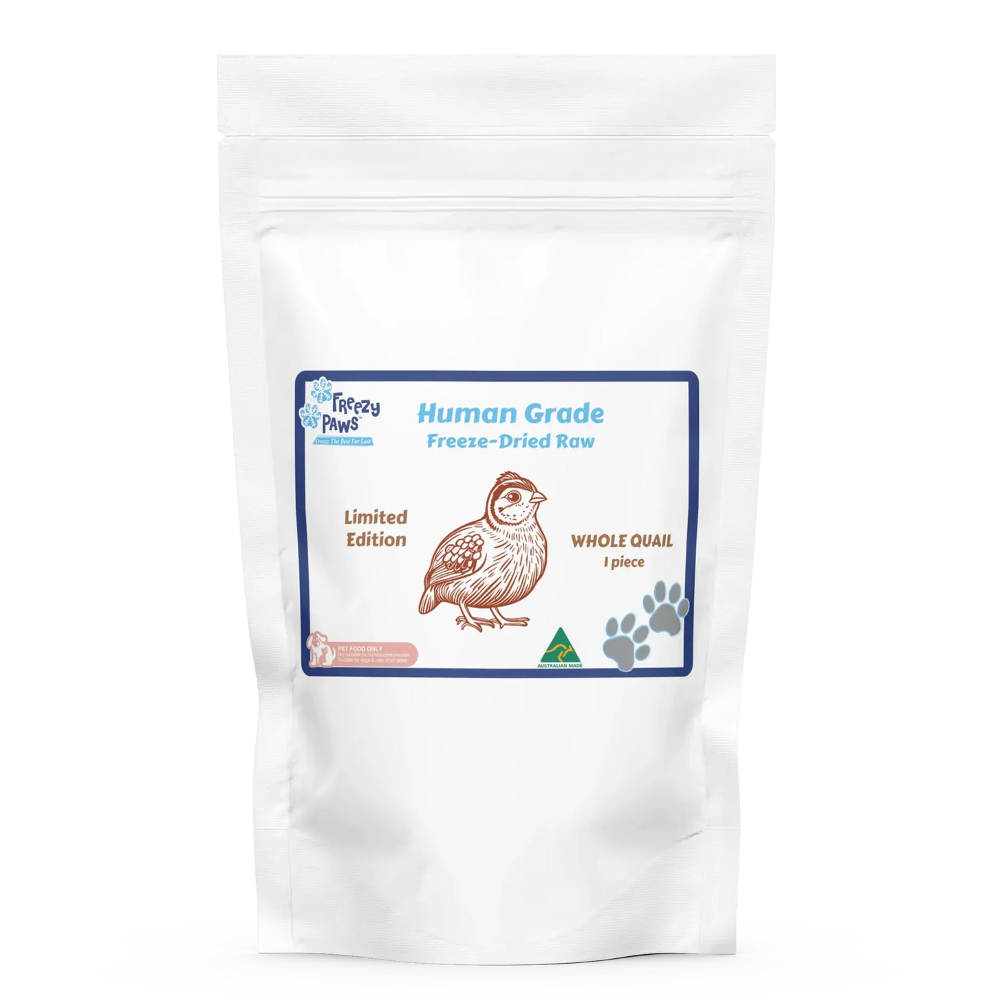 Freezy Paws Freeze Dried Whole Quail
