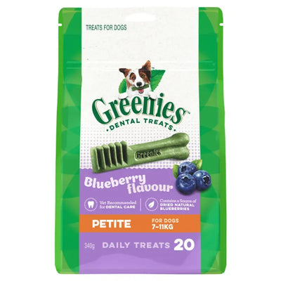 Greenies Dog Blueberry Treat Pack Petite 340G
