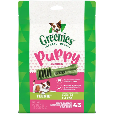 Greenies Puppy Dental Dog Treats Original Teenie 340G