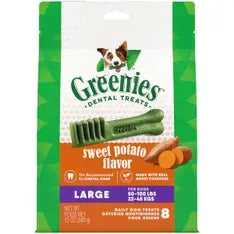 Greenies Canine Sweet Potato Large Dental Treats 340G