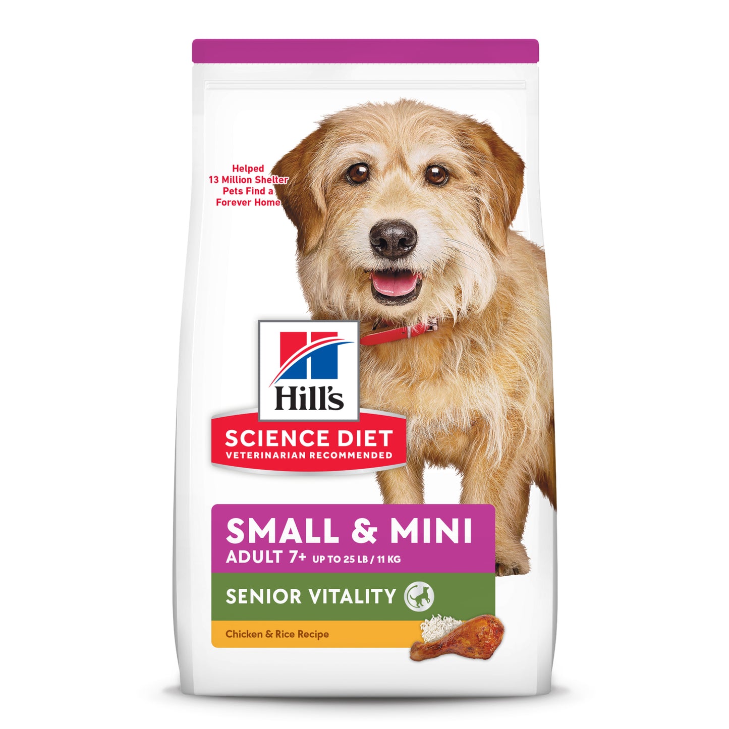 Hills Dog Adult 7+ Youthful Vit Toy Sml Brd 1.58Kg
