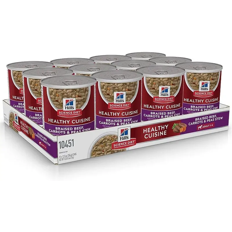 Hills Dog Adult Beef Carrot & Peas Stew 354G 12Pk(Om12)