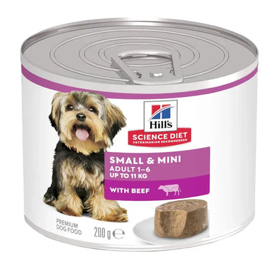 Hills Dog Adult Small & Mini With Beef 200G 12Pk(Om12)