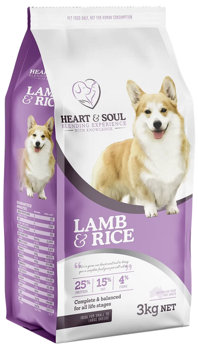 Heart And Soul Lamb & Rice 3Kg