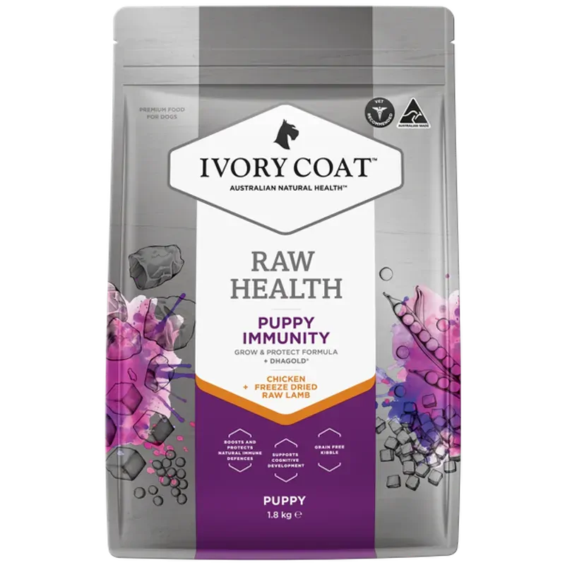 Ivory Coat Raw Health Puppy Immunity 1.8Kg