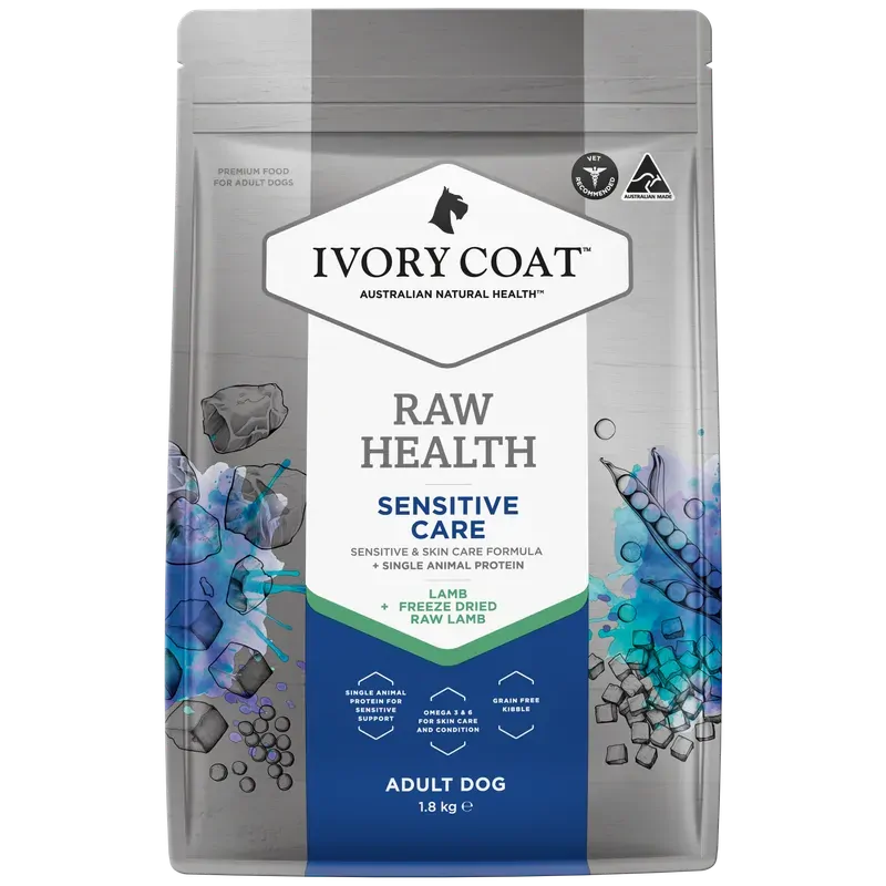 Ivory Coat Raw Health Dog Sensitive Care 1.8Kg