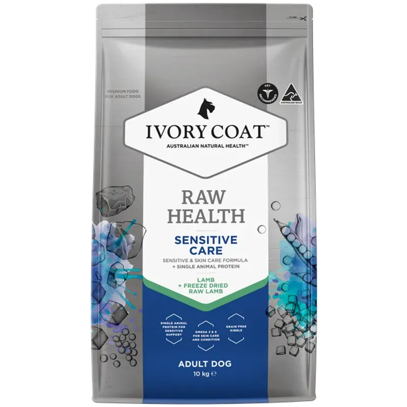 Ivory Coat Raw Health Dog Sensitive Care 10Kg