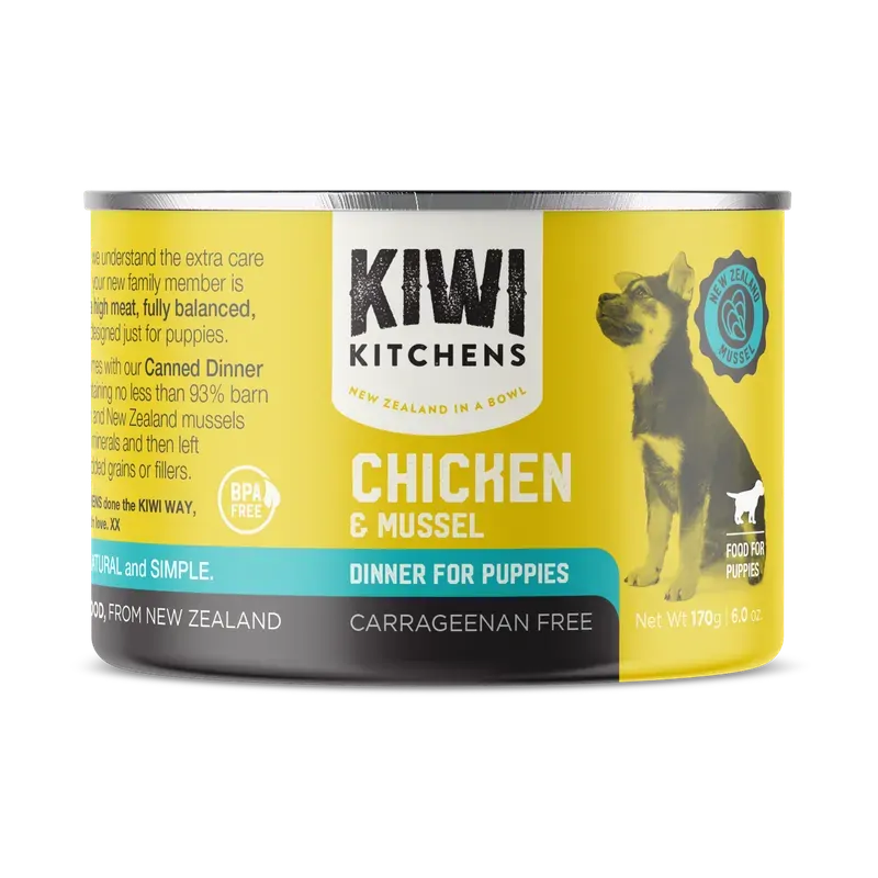 Kiwi Kitchens Puppy Chicken & Mussels 170G 18Pk(Om18)