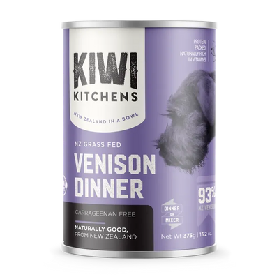 Kiwi Kitchens Dog Venison 375G 9Pk (Om9)