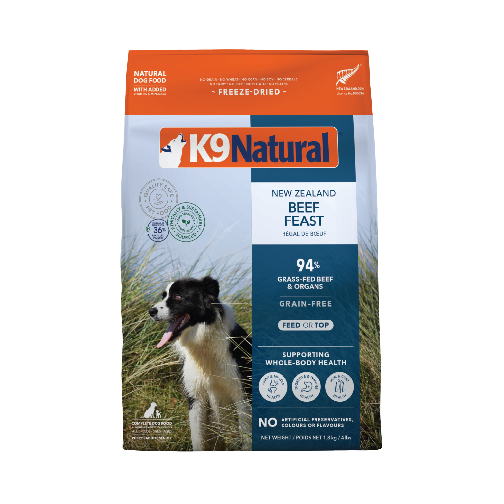 K9 Natural Grain-Free Fd Nz Beef Feast 1.8Kg