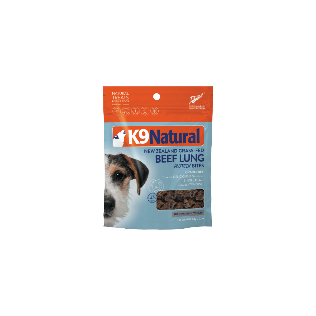 K9 Natural Grain-Free Ad Protein Bites Beef Lung 60G