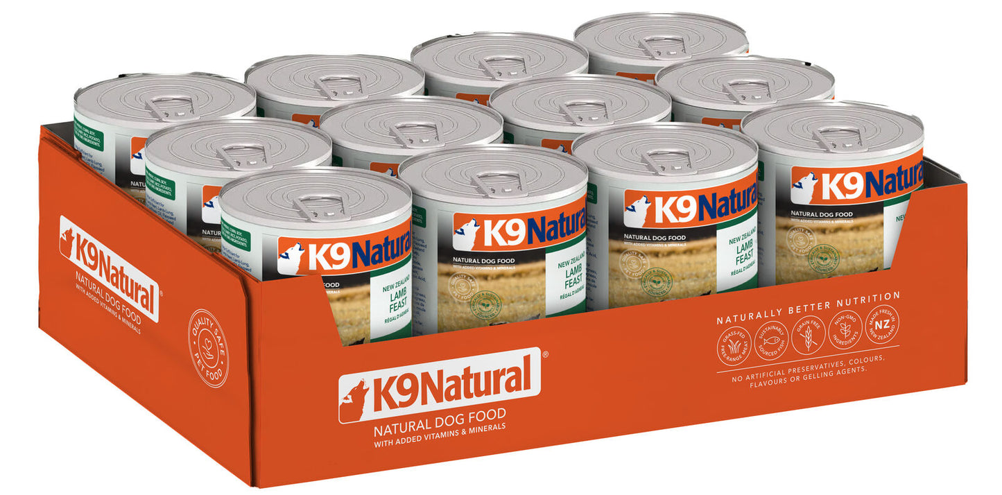 K9 Natural Nz Lamb Feast 370G 12Pk (Om12)