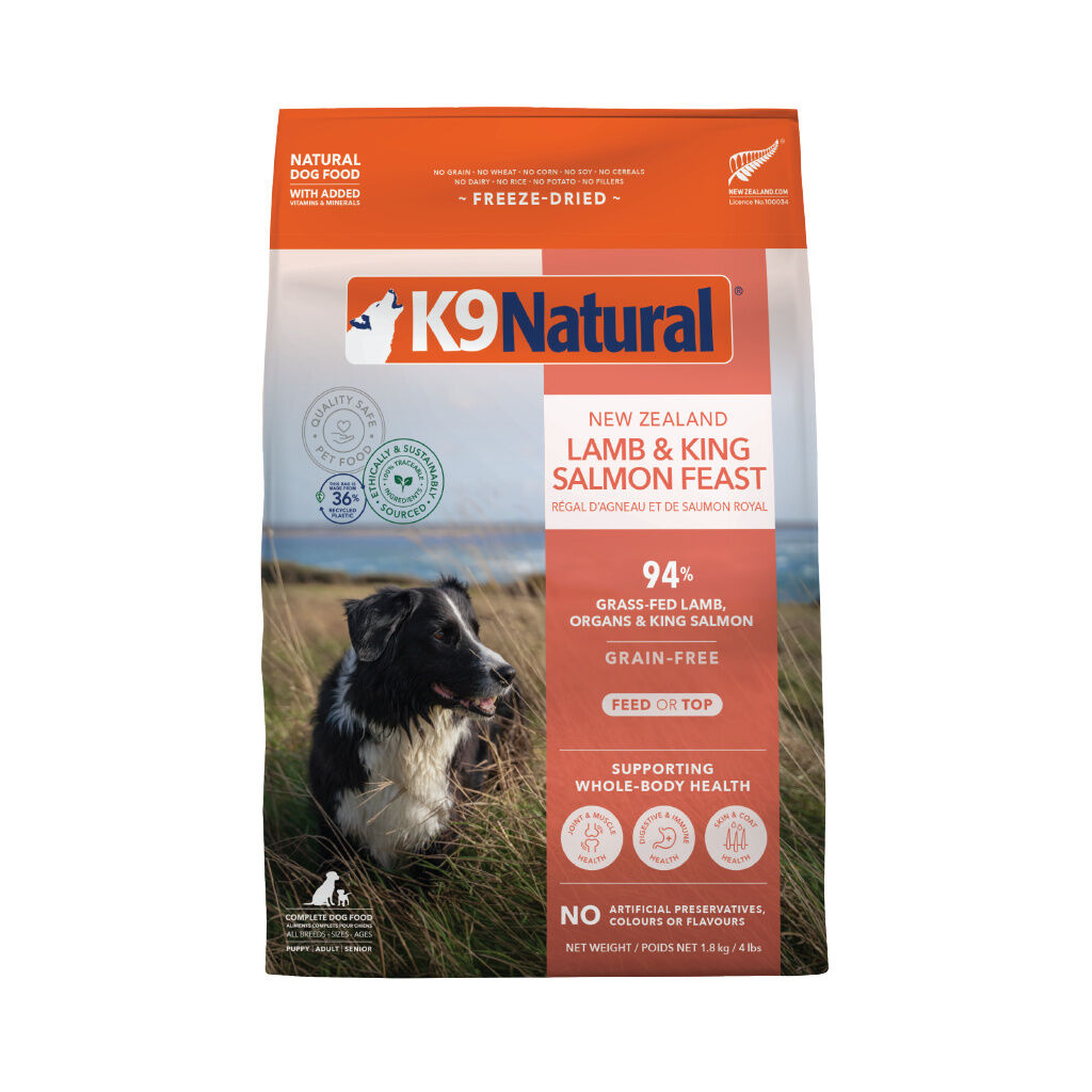 K9 Natural Grain-Free Fd Nz Lamb & King Salmon Feast 1.8Kg