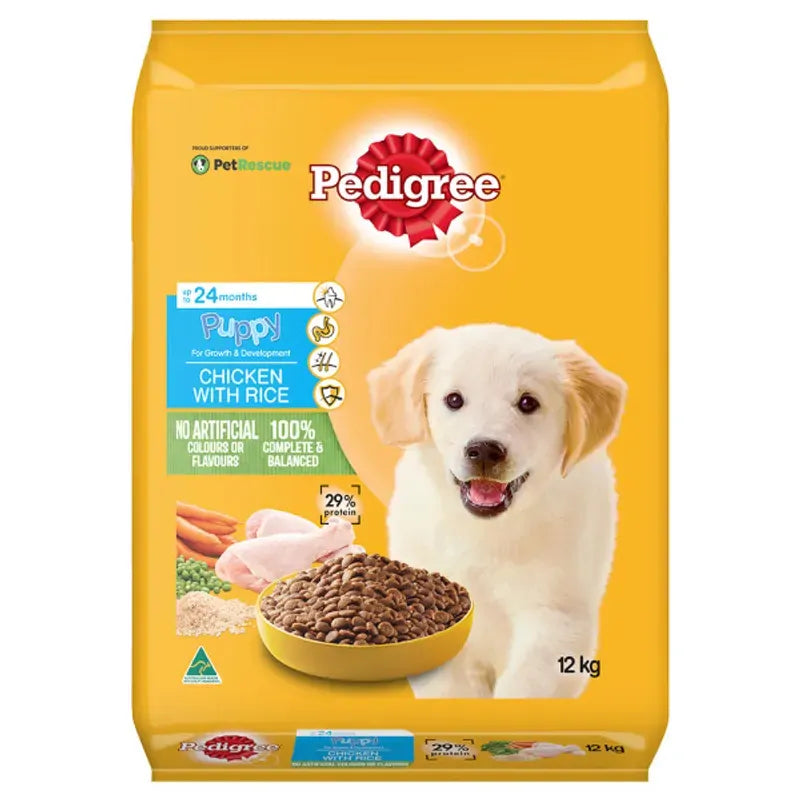 Pedigree Dry Puppy Chicken With Rice 12Kg