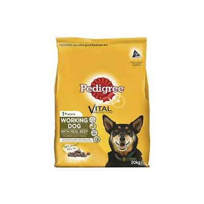 Pedigree Working Dog Formula With Real Beef 20Kg
