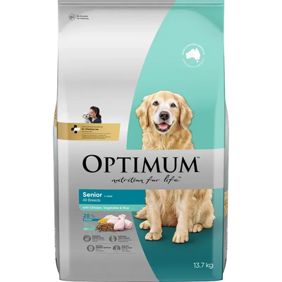 Optimum Dog Adlt Dog 7+ Chick Vege Rice 13.7Kg