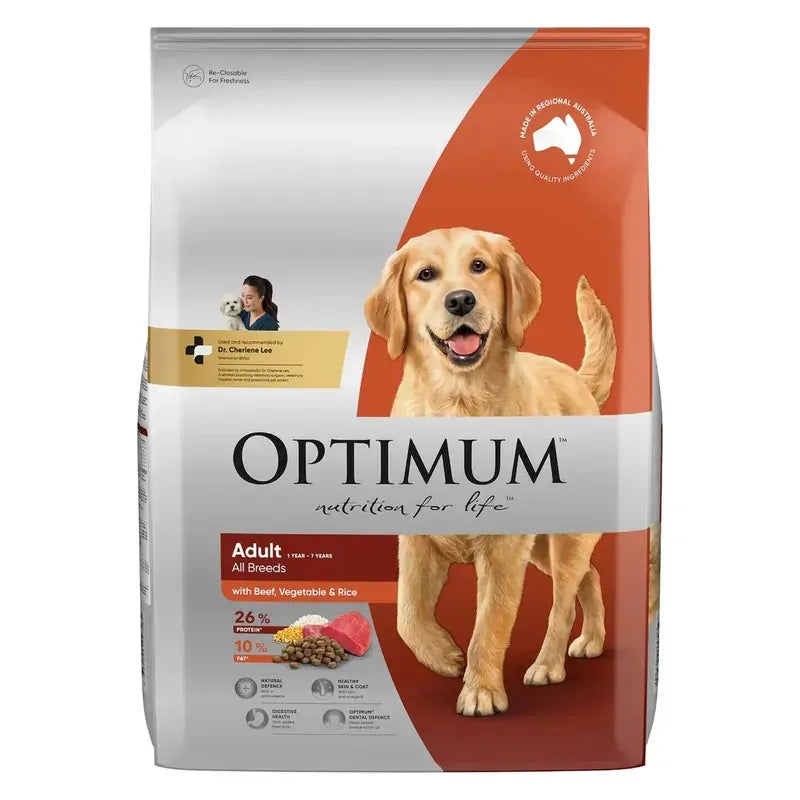 Optimum Adult Dog Beef & Vegetable & Rice 15Kg