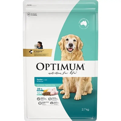 Optimum Dog Adult 7+ Chicken Vegetables Rice 2.7Kg