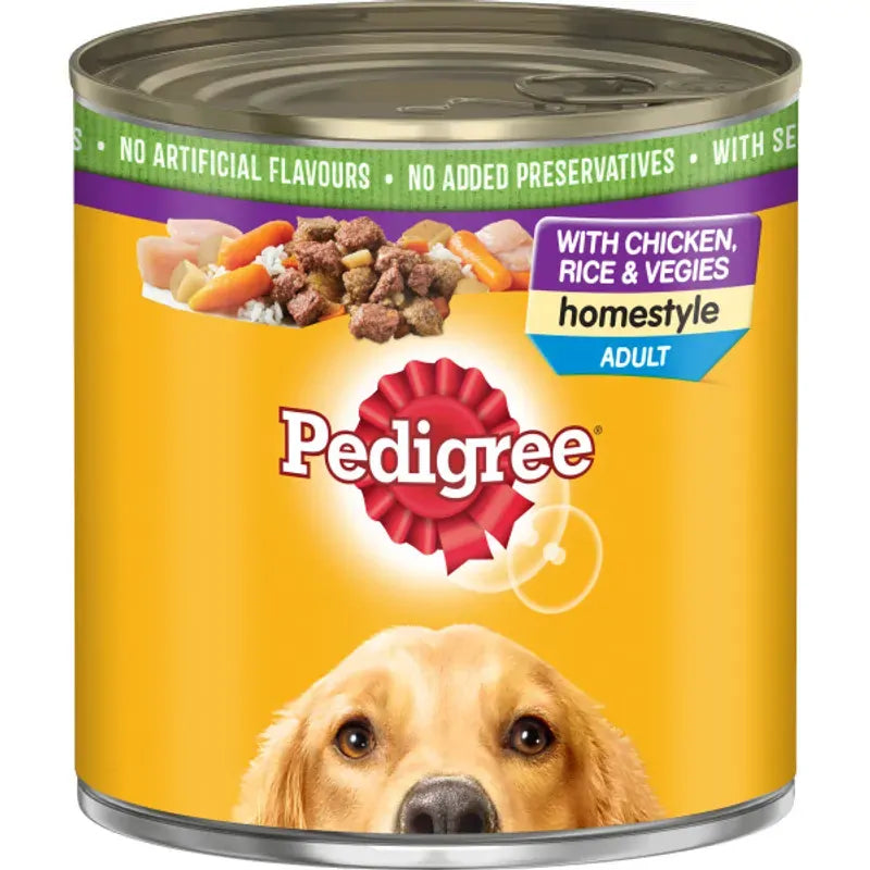 Pedigree Homestyle Chick Rice Veg 700G 12Pk(Om12)